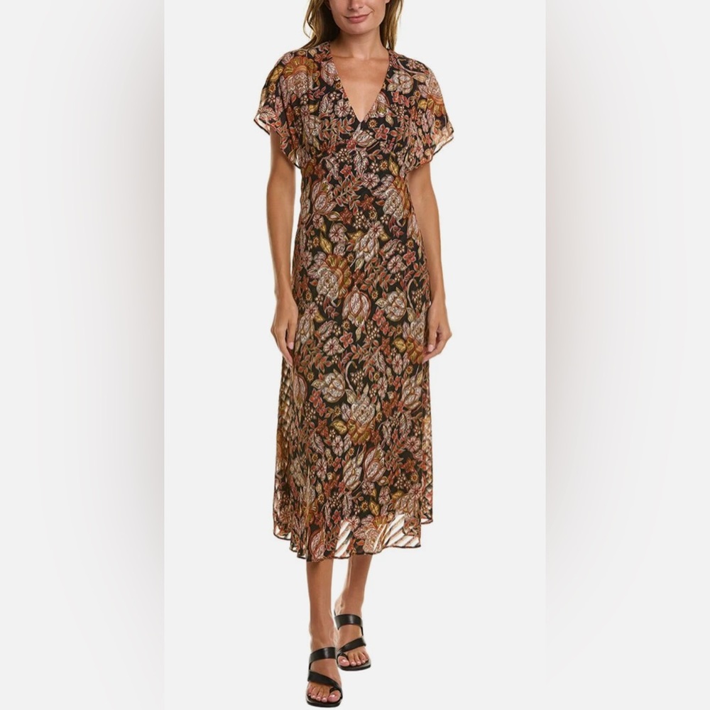 Taylor Shadow Striped Midi Dress